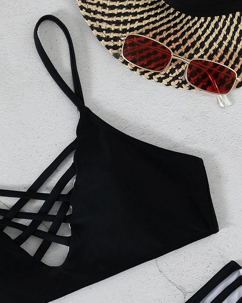 Elicia - Bold Cross-Strap Bikini