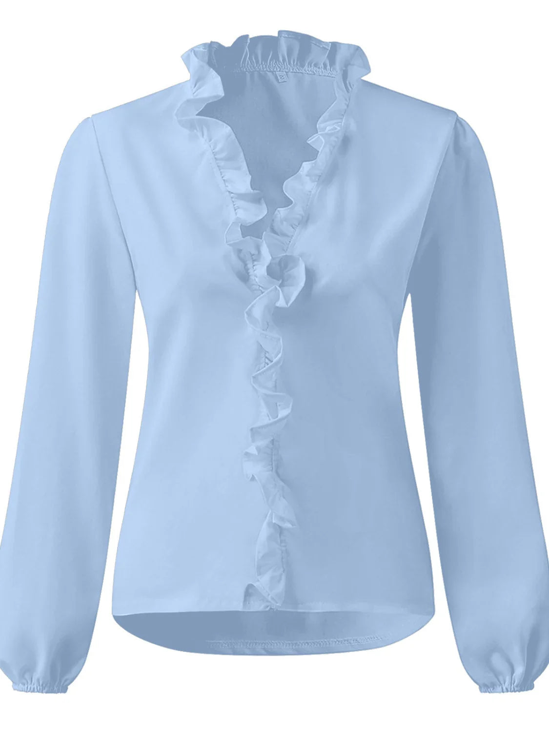 Maisie | Ruffled V-Neck Long Sleeve Blouse