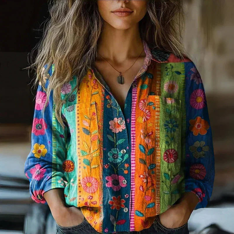 Jesse | Printed Vintage Blouse