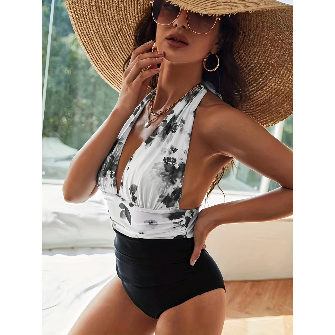 Allie - Elegant Marble Swimwear