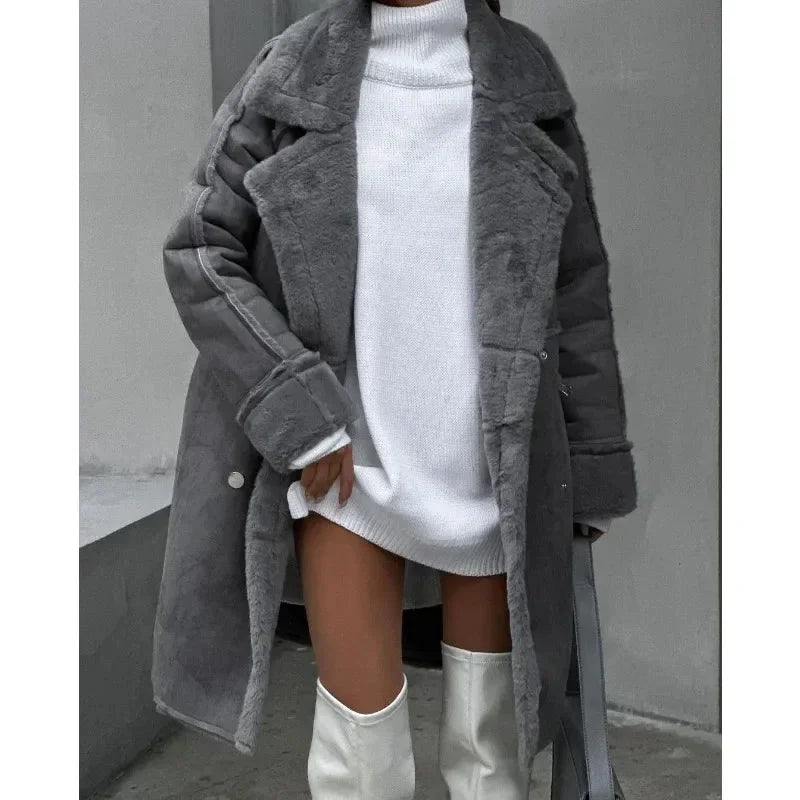 Khloe | Fur-Lined Longline Coat