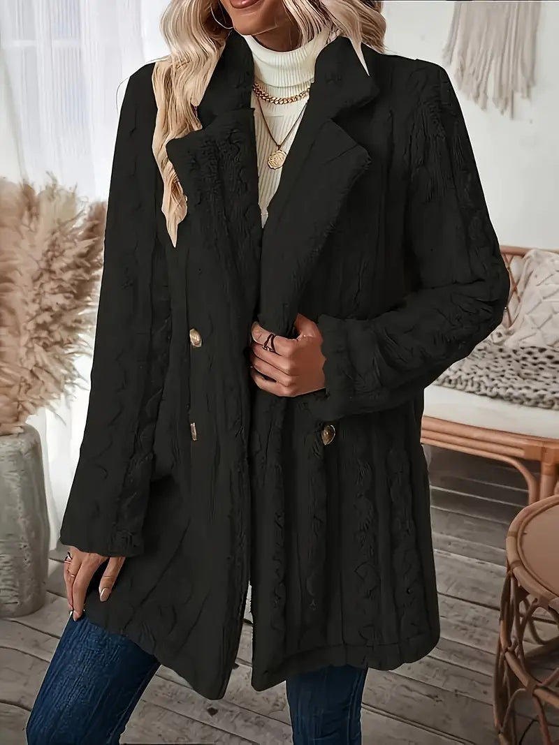 Noella | Textured Winter Coat