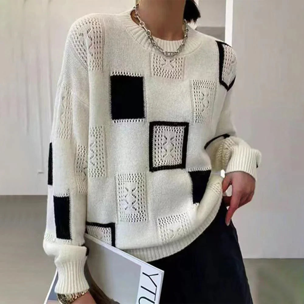 Odessa | Relaxed Geometric Sweater