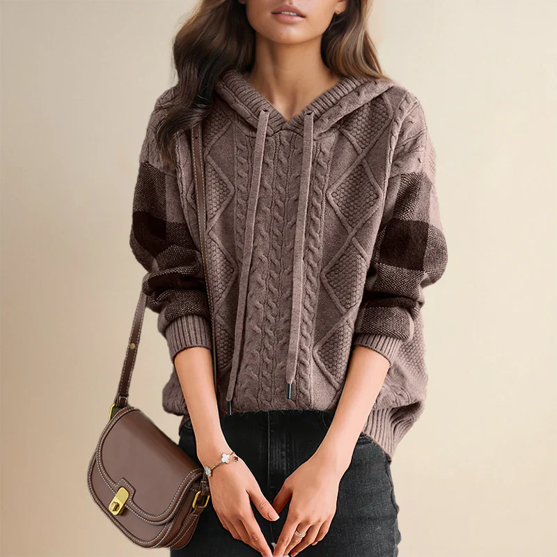 Valerie | Hooded Knit Sweater