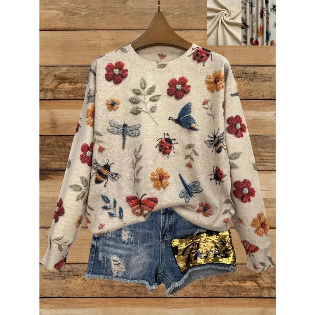 Esme | Garden Print Sweater